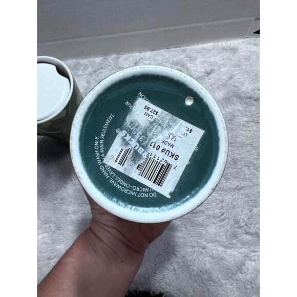 Star Bucks Colorful Ceramic Travel Mugs Set Of 2 With Lids - Picture 6 of 8